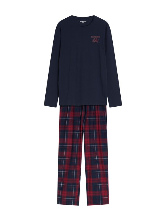 Henderson Henderson Piżama 45455 Granatowy Regular Fit