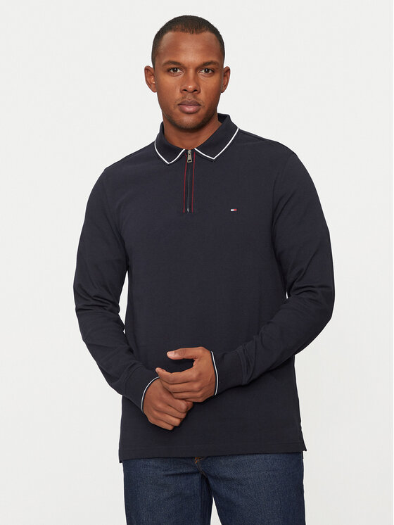 Tommy Hilfiger Pulover MW0MW33168 Bleumarin Regular Fit image7
