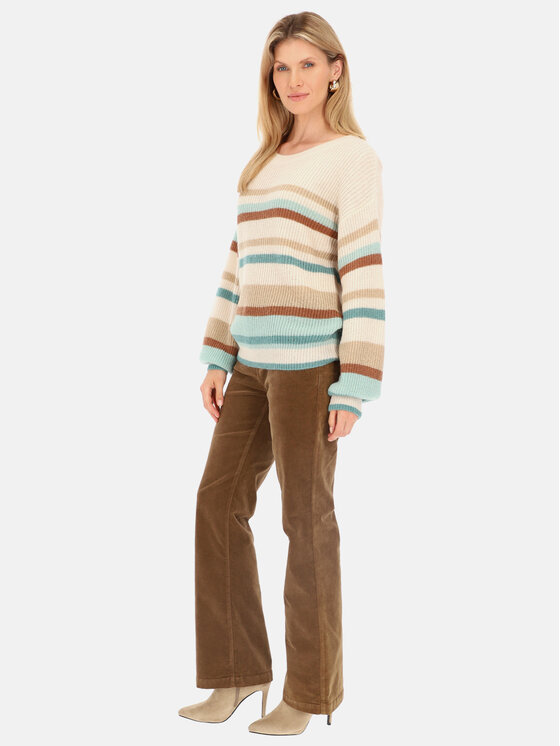Red Button Red Button Sweter Sammy Beżowy Relaxed Fit