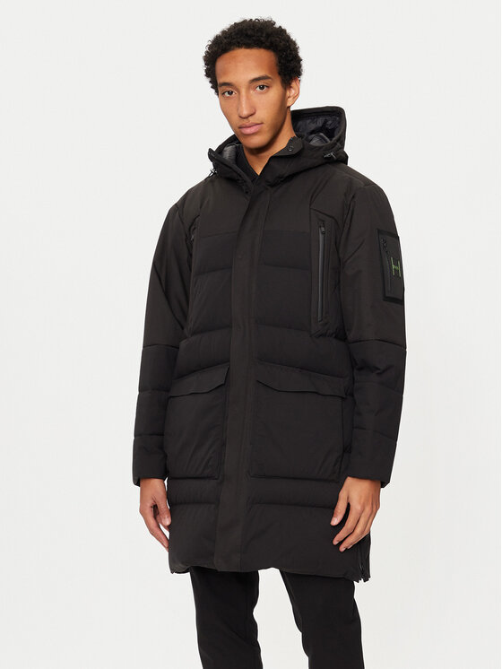 BOSS BOSS Pehelykabát 50515113 Fekete Regular Fit