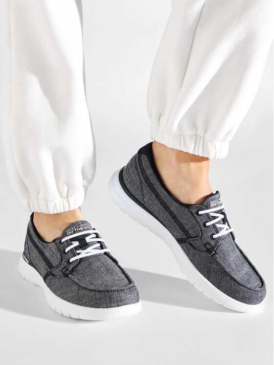 Skechers P buty Ashore 136453 BKW Szary Modivo.pl