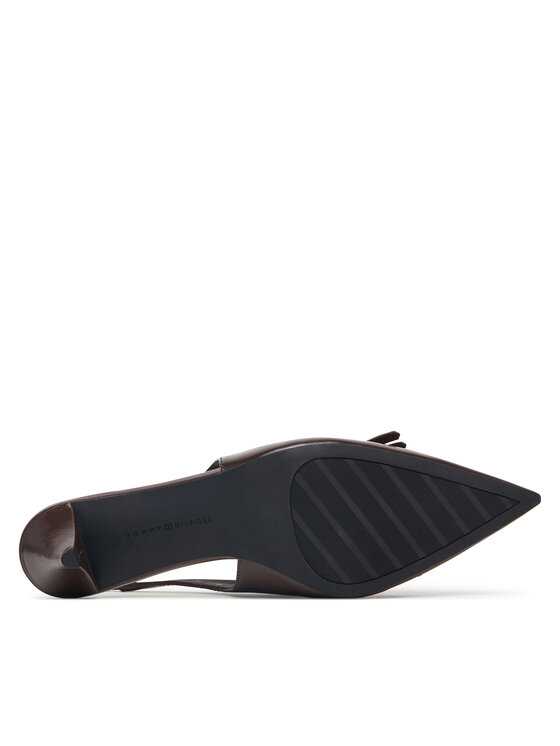 Tommy Hilfiger Tommy Hilfiger Czółenka Th Penny Bar Pointy Sling Back FW0FW09535 Brązowy