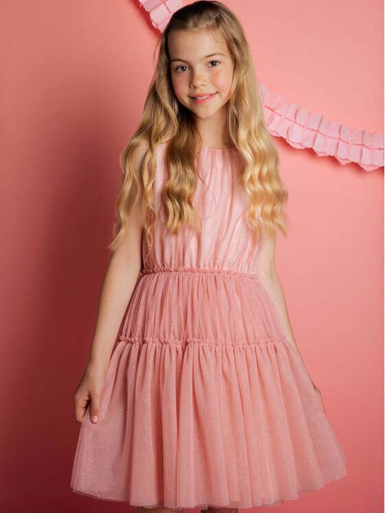 minimi minimi Sukienka elegancka C2 Różowy Regular Fit