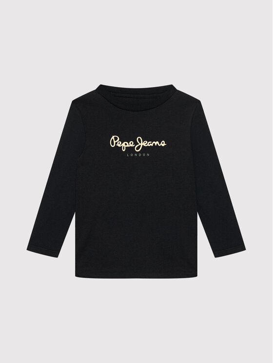 Pepe Jeans Pepe Jeans Bluzka New Herman PB501010 Czarny Regular Fit