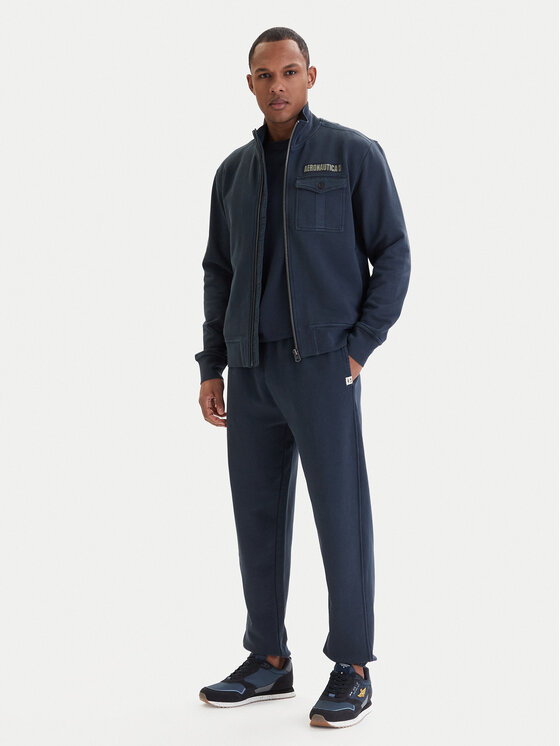 Aeronautica Militare Aeronautica Militare Tepláková súprava 261TF0116UF00676 Tmavomodrá Regular Fit