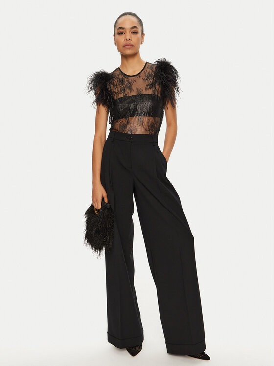 PINKO PINKO Bluză 102838 A1L7 Negru Regular Fit