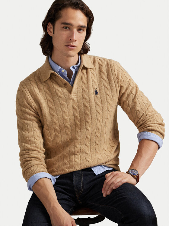 Polo Ralph Lauren Polo Ralph Lauren Džemper 710974165004 Bež Regular Fit