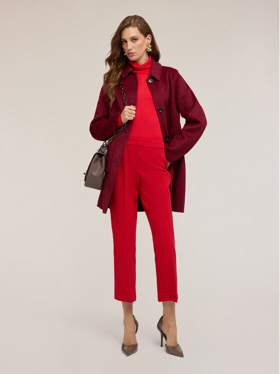 Motivi Motivi Pantaloni di tessuto P100Q004181N016 Rosso Flare Fit