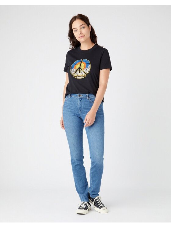 Wrangler Wrangler Jeansy SLIM Niebieski Slim Fit