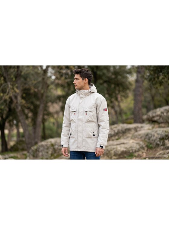 Geographical Norway Geographical Norway Kurtka przejściowa SZ1967H/GN-OFF WHITE Biały Reglan Fit