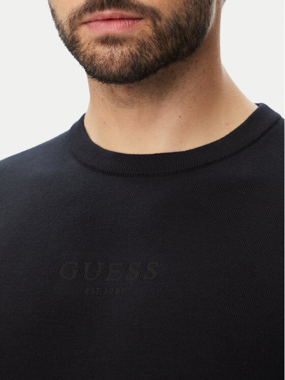 Guess Guess Pulover M6YR12 Z0917 Črna Regular Fit