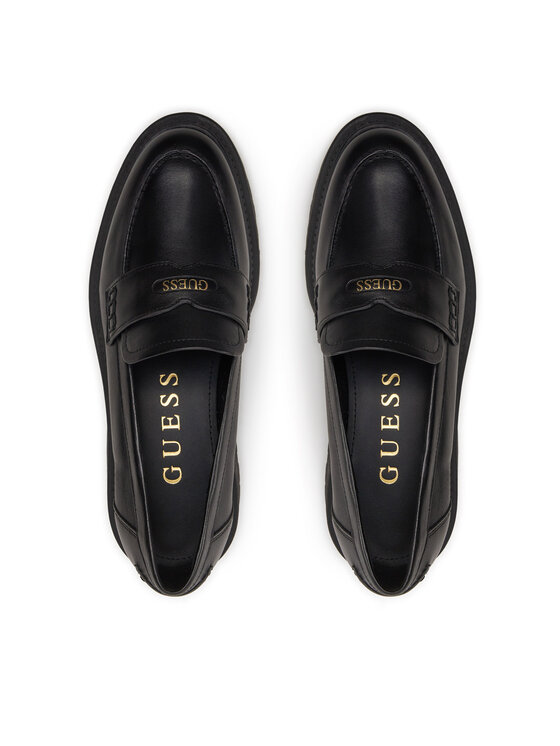 Guess Guess Loaferai Finda FLTFIN LEA14 Juoda