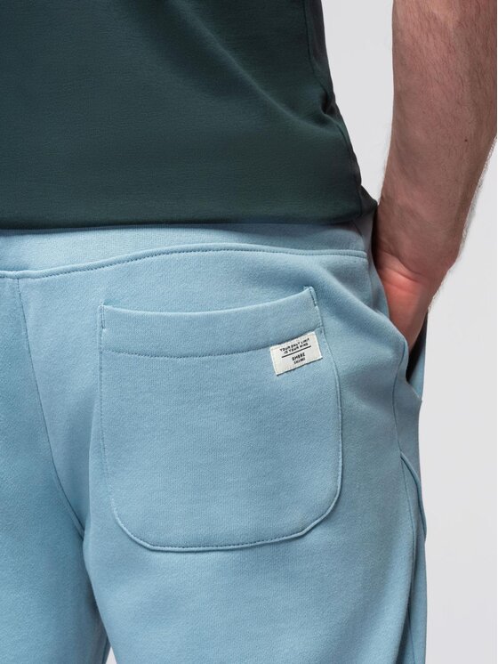 Ombre Ombre Spodnie dresowe OM-PABS-0173 Niebieski Regular Fit