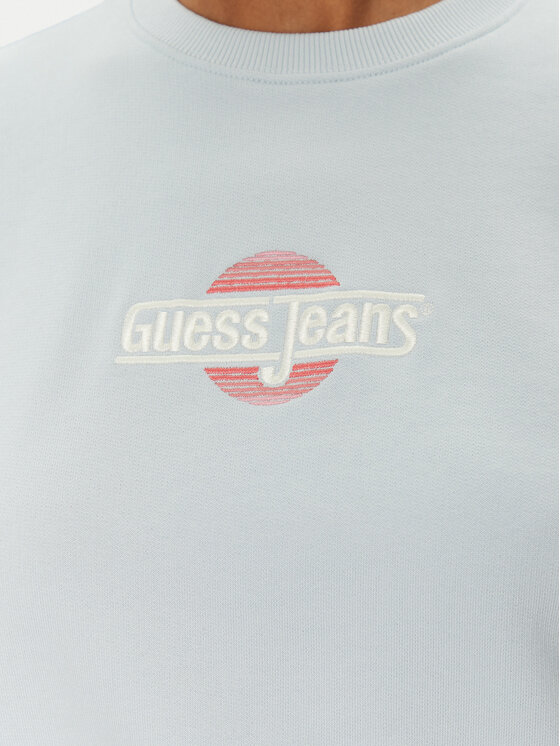 Guess Jeans Guess Jeans Bluză W5GQ20 K68I4 Albastru celest Regular Fit