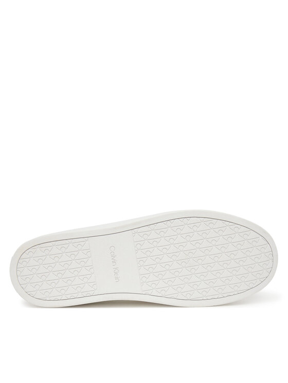 Calvin Klein Calvin Klein Sneakersy Classic Cups Lace Mix Emb Tongue YM0YM01395 Biela