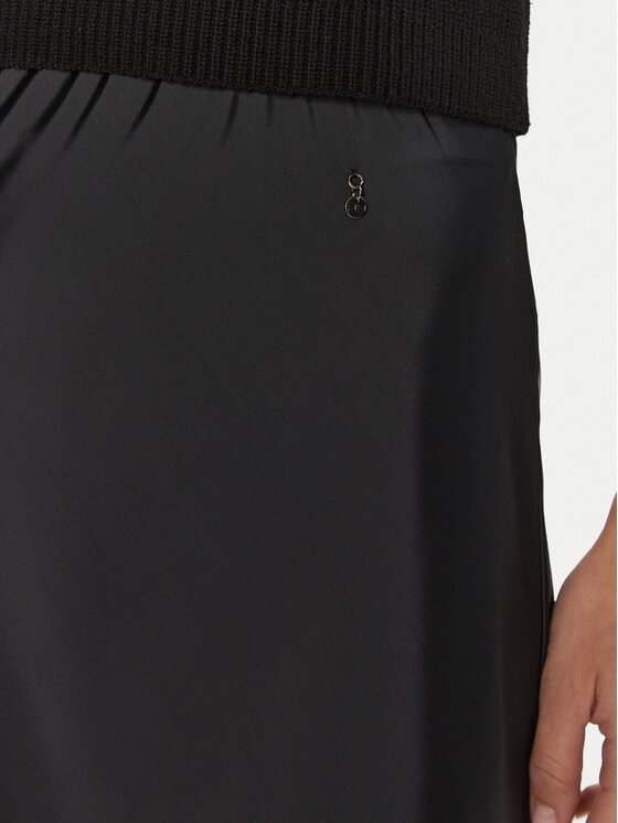 ARTIGLI ARTIGLI Midi suknja ACGO000680 Crna Regular Fit