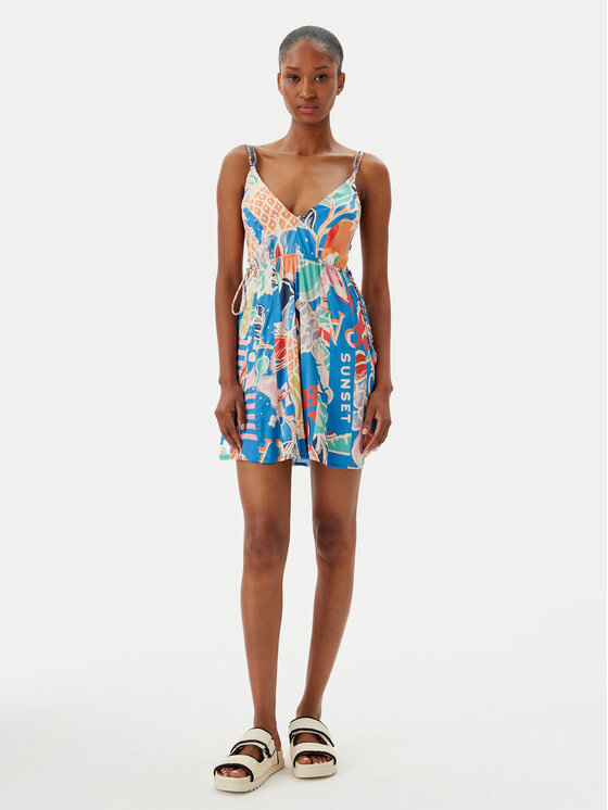 Maaji Maaji Лятна рокля Tropical Bliss Tropi PT2537CSD001 Цветен Regular Fit