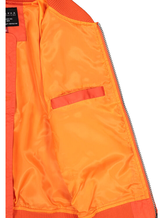 Alpha Industries Alpha Industries Kurtka bomber MA-1 TT Two Tone Bomber Jacket Kids Pomarańczowy Regular Fit