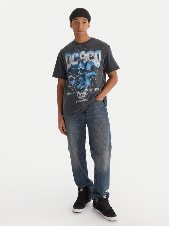 DC Shoes DC Shoes Majica Skull Shock EDYZT0435 Črna Regular Fit