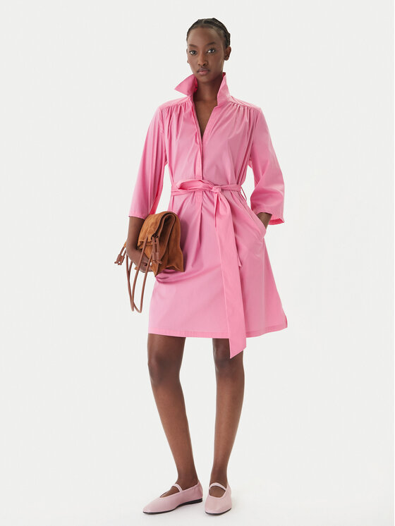 LOLA CASADEMUNT LOLA CASADEMUNT Φόρεμα πουκάμισο LS2616140 Ροζ Relaxed Fit