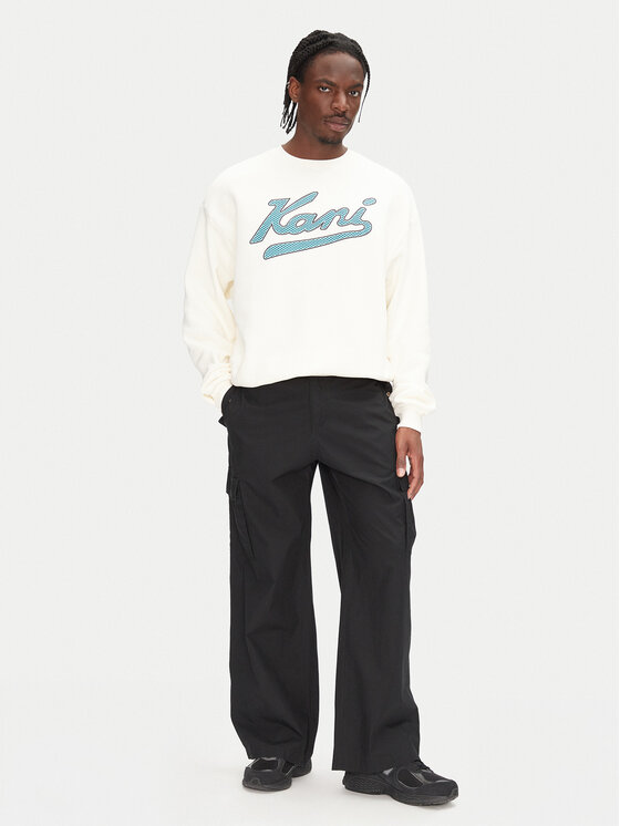 Karl Kani Karl Kani Pulóver Varsity Palm PD00005317 Fehér Regular Fit