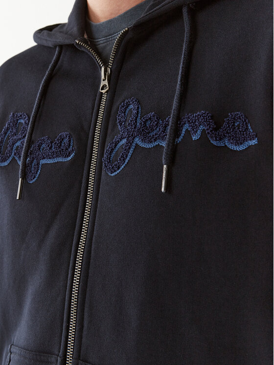Pepe Jeans Pepe Jeans Mikina Ryan Zip PM582329 Tmavomodrá Regular Fit