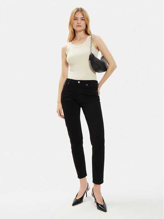 Calvin Klein Calvin Klein Top K20K207190 Beżowy Slim Fit