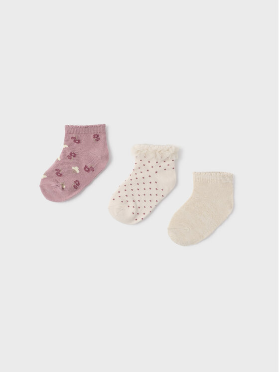 Mayoral Mayoral 3er-Set hohe Kindersocken 10760 Beige