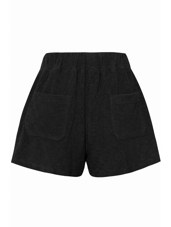 Magda Matyja Magda Matyja Szorty materiałowe Mauritius Bottom Black Czarny Oversize