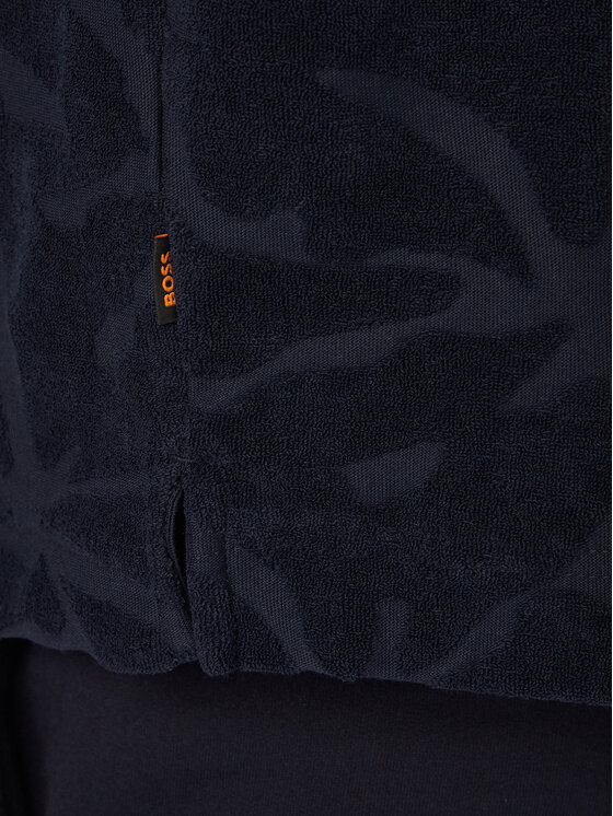BOSS BOSS Polo särk Flower 50559204 Tumesinine Regular Fit