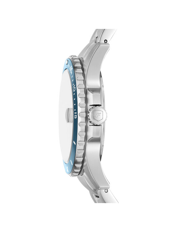 Fossil Fossil Ročna ura Blue FS6050 Srebrna