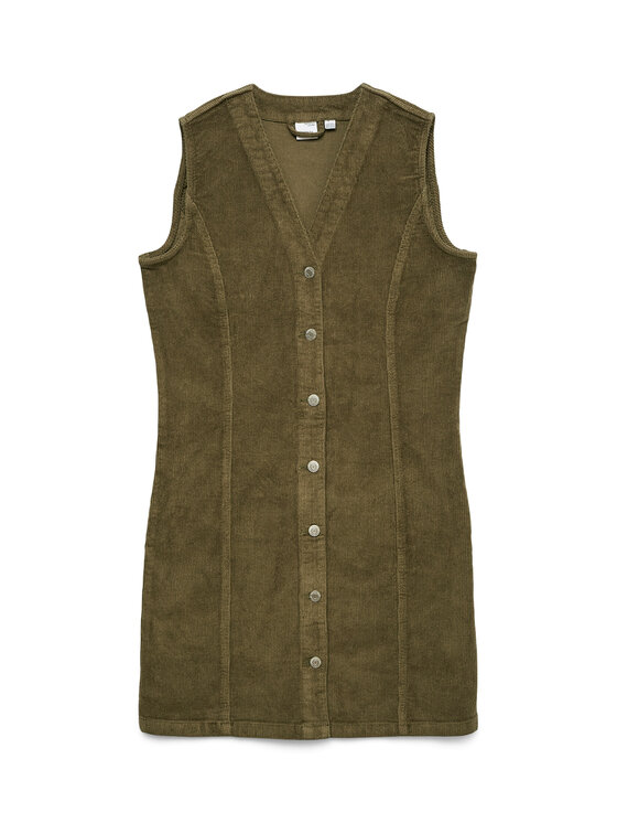 Vero Moda Vero Moda Každodenní šaty Eden 10333959 Zelená Regular Fit