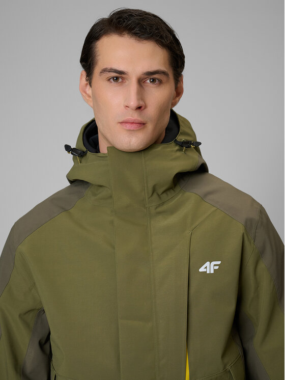 4F 4F Kurtka outdoor TREKKING Khaki Regular Fit