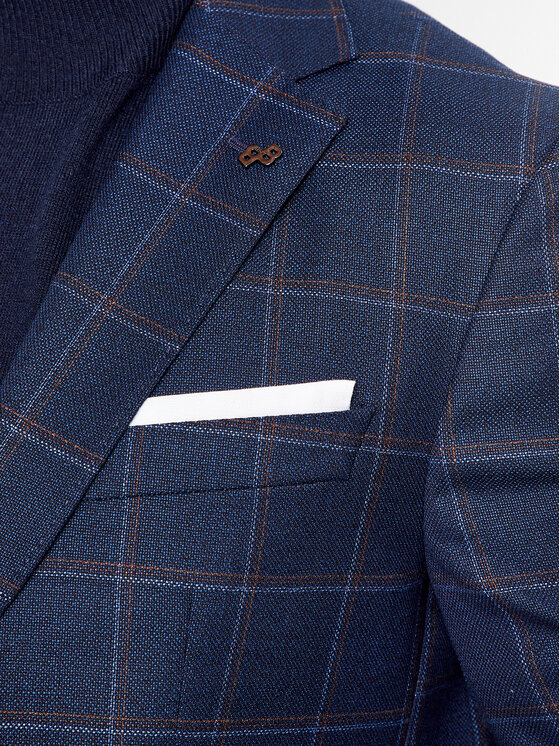 BOSS Boss Marynarka H-Hutson 50497259 Granatowy Slim Fit