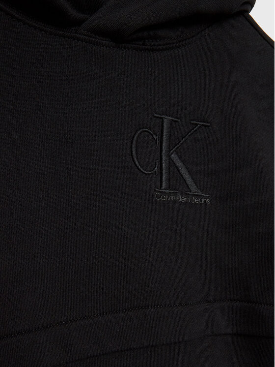 Calvin Klein Jeans Calvin Klein Jeans Džemperis Monogram IB0IB01523 Juoda Regular Fit