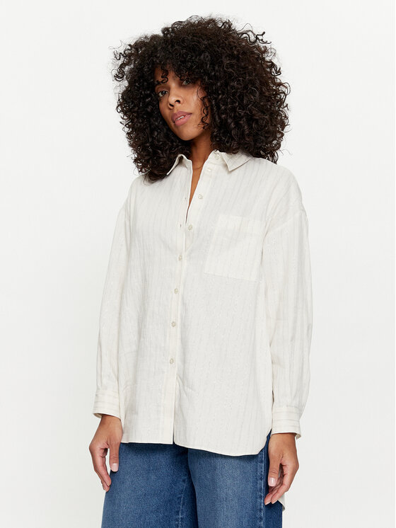 TWINSET TWINSET Košulja 241TT2221 Bijela Loose Fit