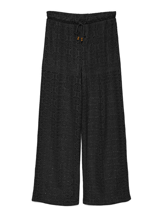 Vero Moda Vero Moda Medžiaginės kelnės Maya 10325044 Juoda Relaxed Fit