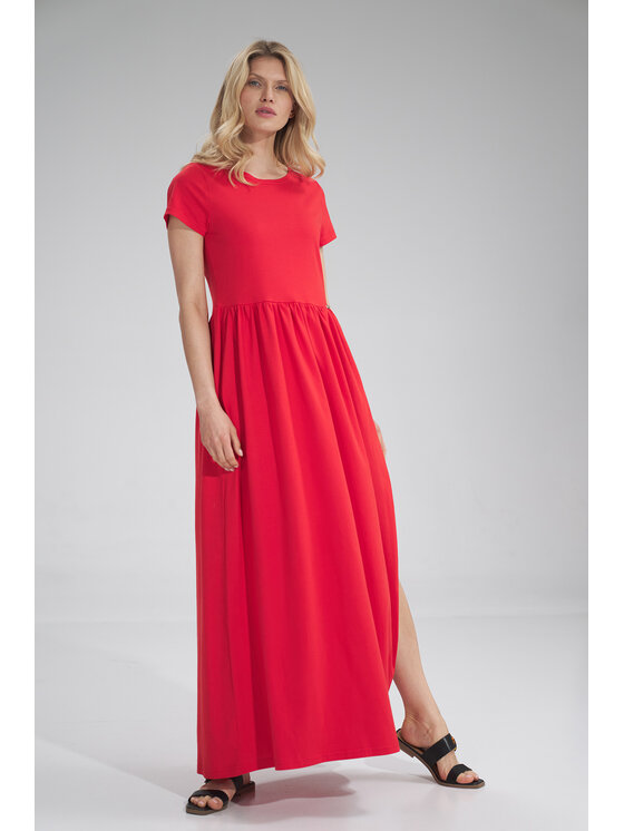 FIGL FIGL Φόρεμα M787 Κόκκινο Regular Fit