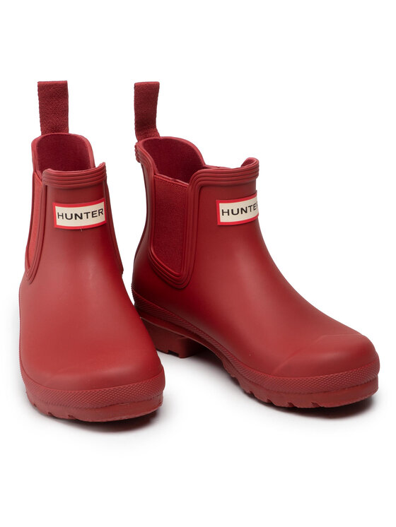 Hunter Hunter Gumene čizme Original Chelsea WFS2078RMA Crvena