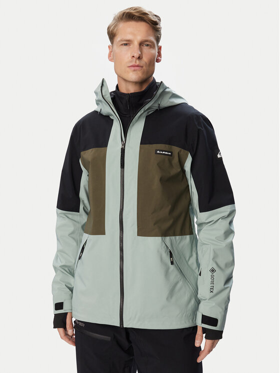 Quiksilver Quiksilver Giacca da snowboard Forever Stretch Gore-Tex Jk EQYTJ03549 Verde Regular Fit