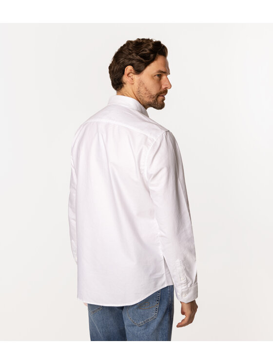 Lee Cooper Lee Cooper Koszula LARS OXFORD Biały Regular Fit