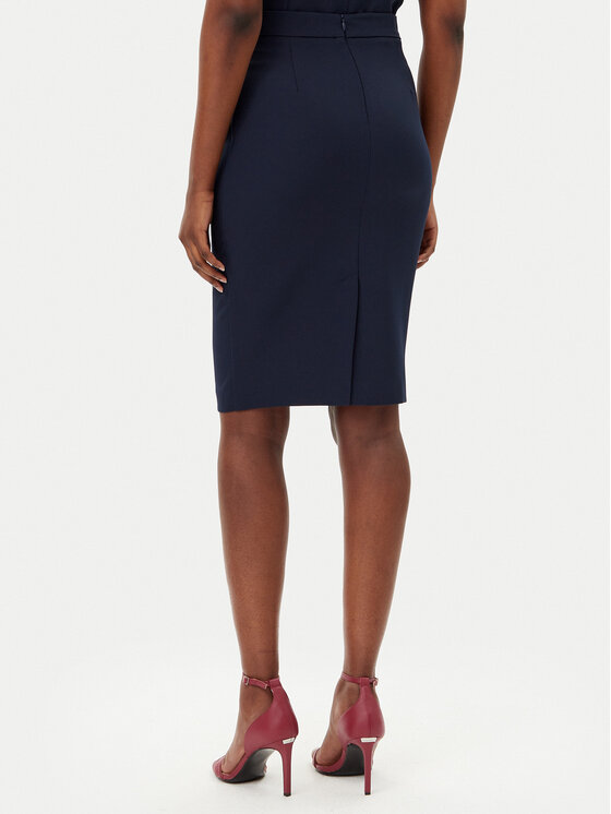 Maryley Maryley Ravno krilo 25EB701/43BL Mornarsko modra Regular Fit