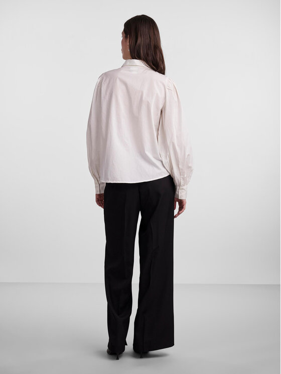 YAS YAS Πουκάμισο 26030881 Λευκό Regular Fit