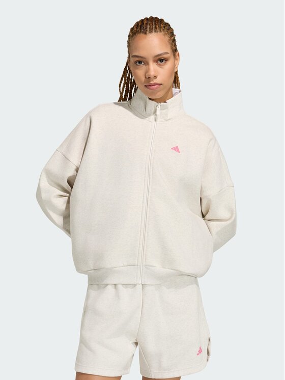 adidas adidas Bluza 3 STRIPES STUDIO Beżowy Loose Fit