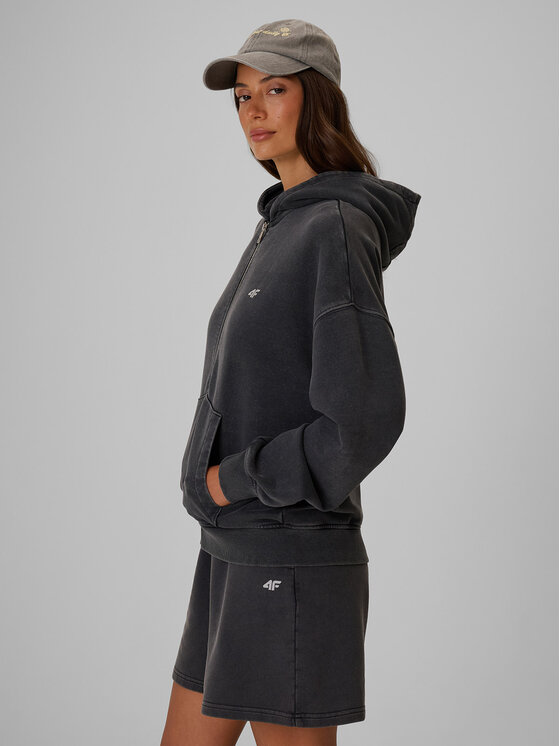 4F 4F Bluza FOB SUMMER Czarny Oversize