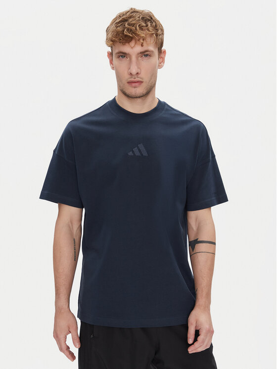 adidas adidas T-shirt ALL SZN JX5080 Tamnoplava Loose Fit
