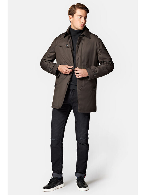 Lancerto Lancerto Płaszcz przejściowy Altea PC131223000014 Brązowy Regular Fit