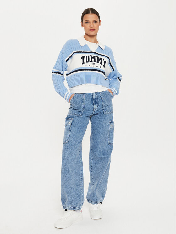 Tommy Jeans Tommy Jeans Teksad Claire DW0DW18176 Sinine Wide Leg
