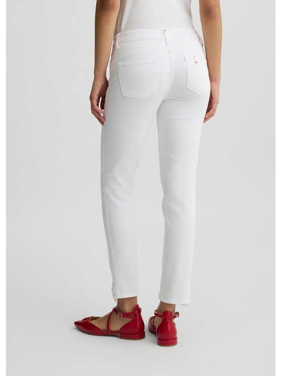 Liu Jo Liu Jo Pantaloni di tessuto WA5457T4033M9603 Bianco Slim Fit