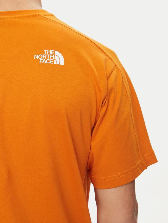 The North Face The North Face T-Shirt NF0A87FF Pomarańczowy Regular Fit